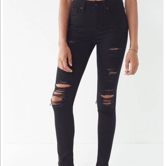levi's 721 high rise skinny ripped